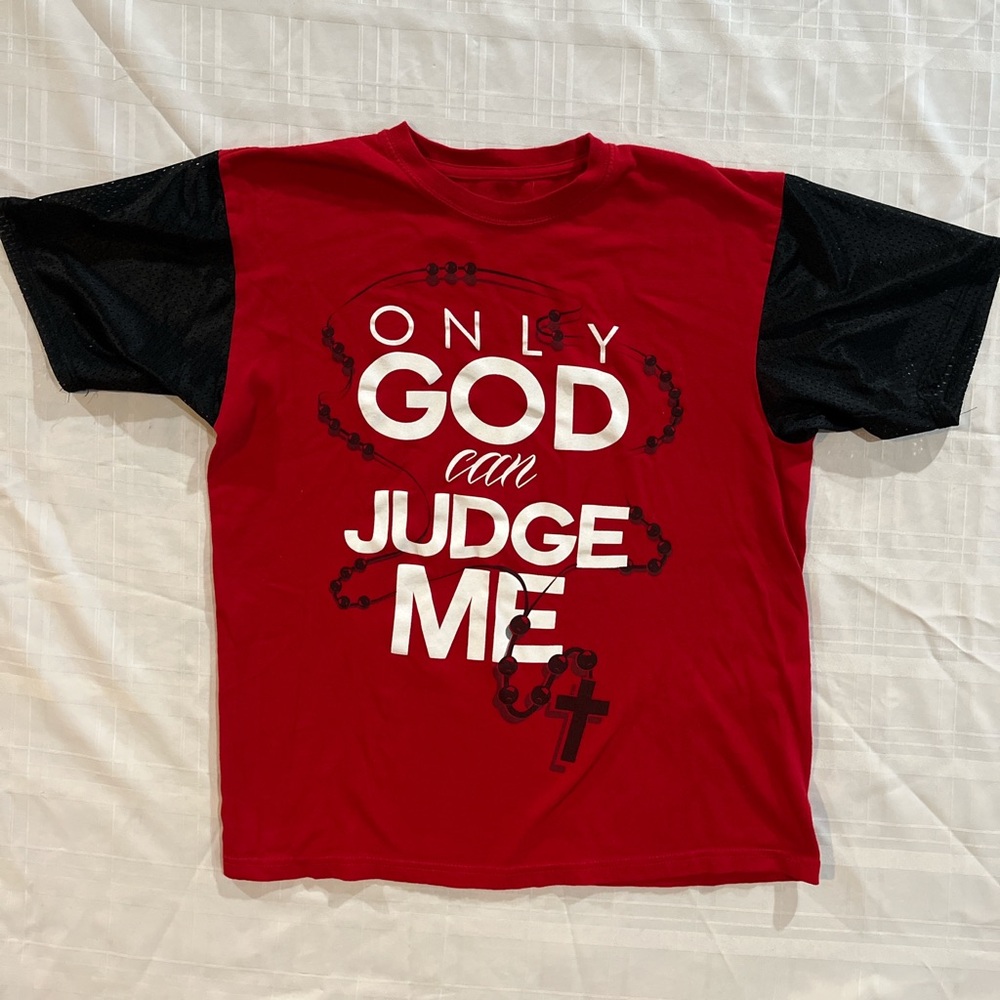 Bold Red and Black Graphic Tee - Short Sleeve
